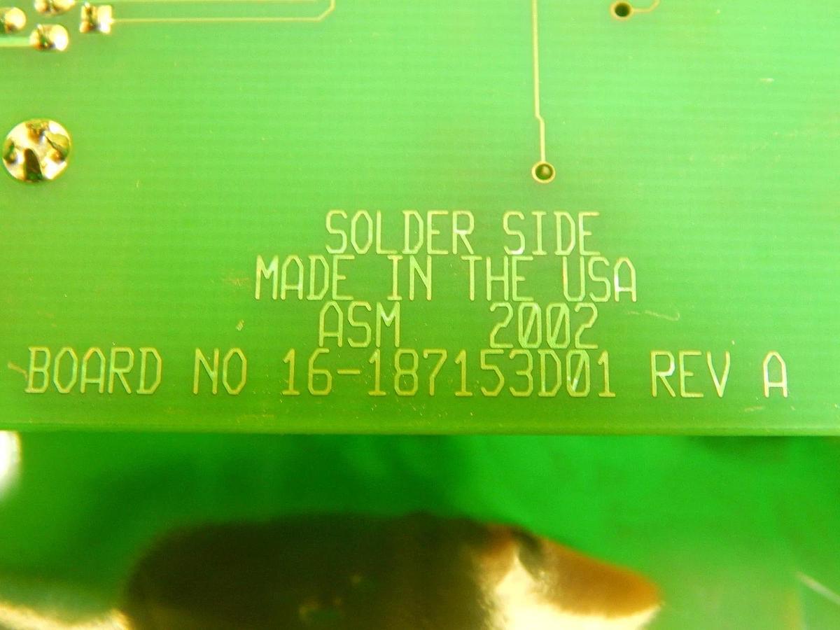 Used ASM 03-187154D01 HW Interlock Gate-Valve PCB Board Epsilon 3000 Used Working