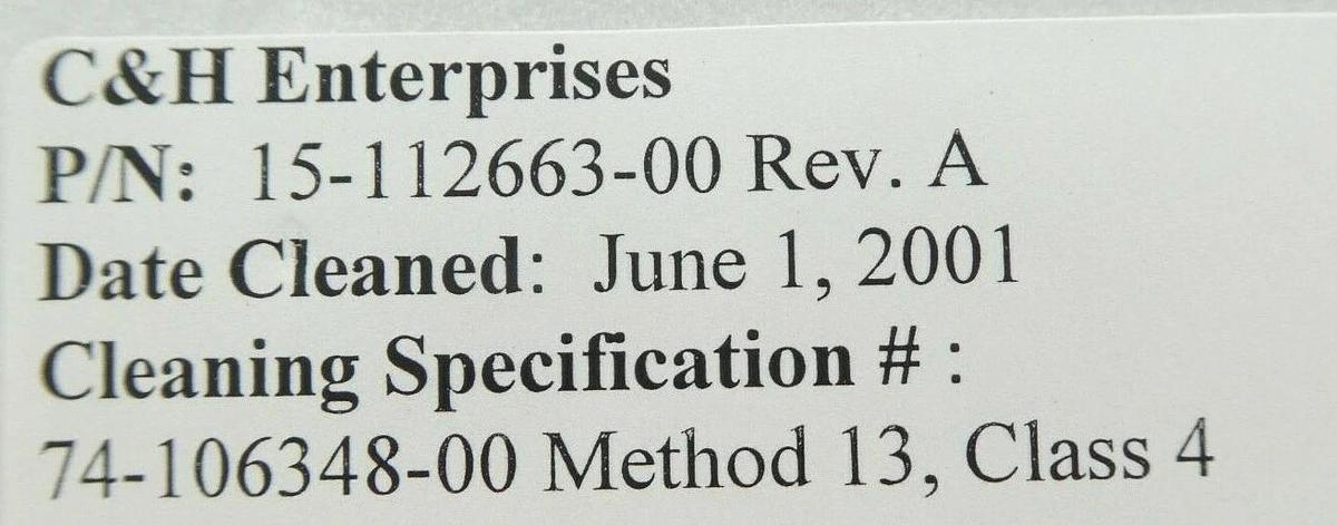 Refurbished Novellus 15-112663-00 Heat Exchanger Showerhead Cap Rev. A OEM Refurbished