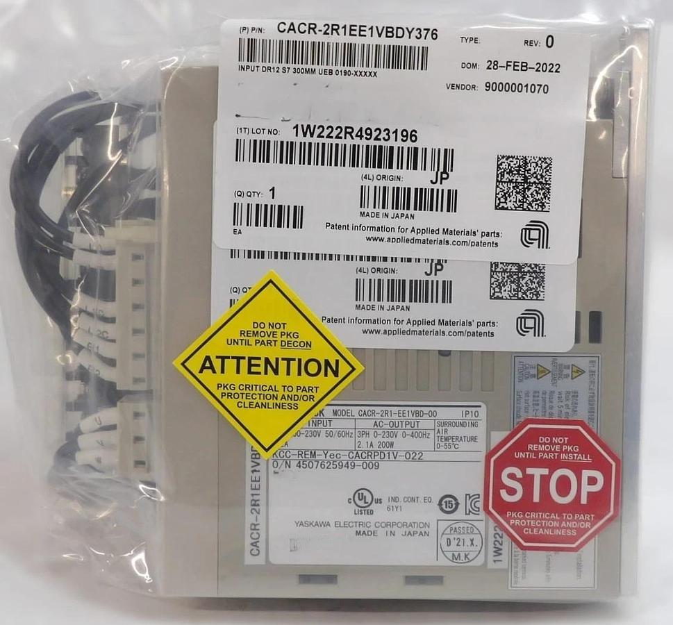 Yaskawa Electric CACR-2R1-EE1VBD-00 Servo Drive SERVOPACK Lot of 4 New
