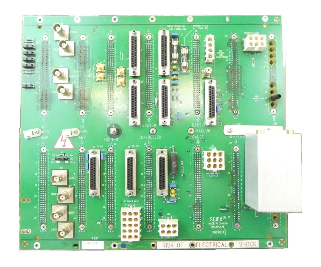 Used AB Sciex 1021559 System Backplane PCB MDS 1006990 TripleTOF 5600 LC/MS Working