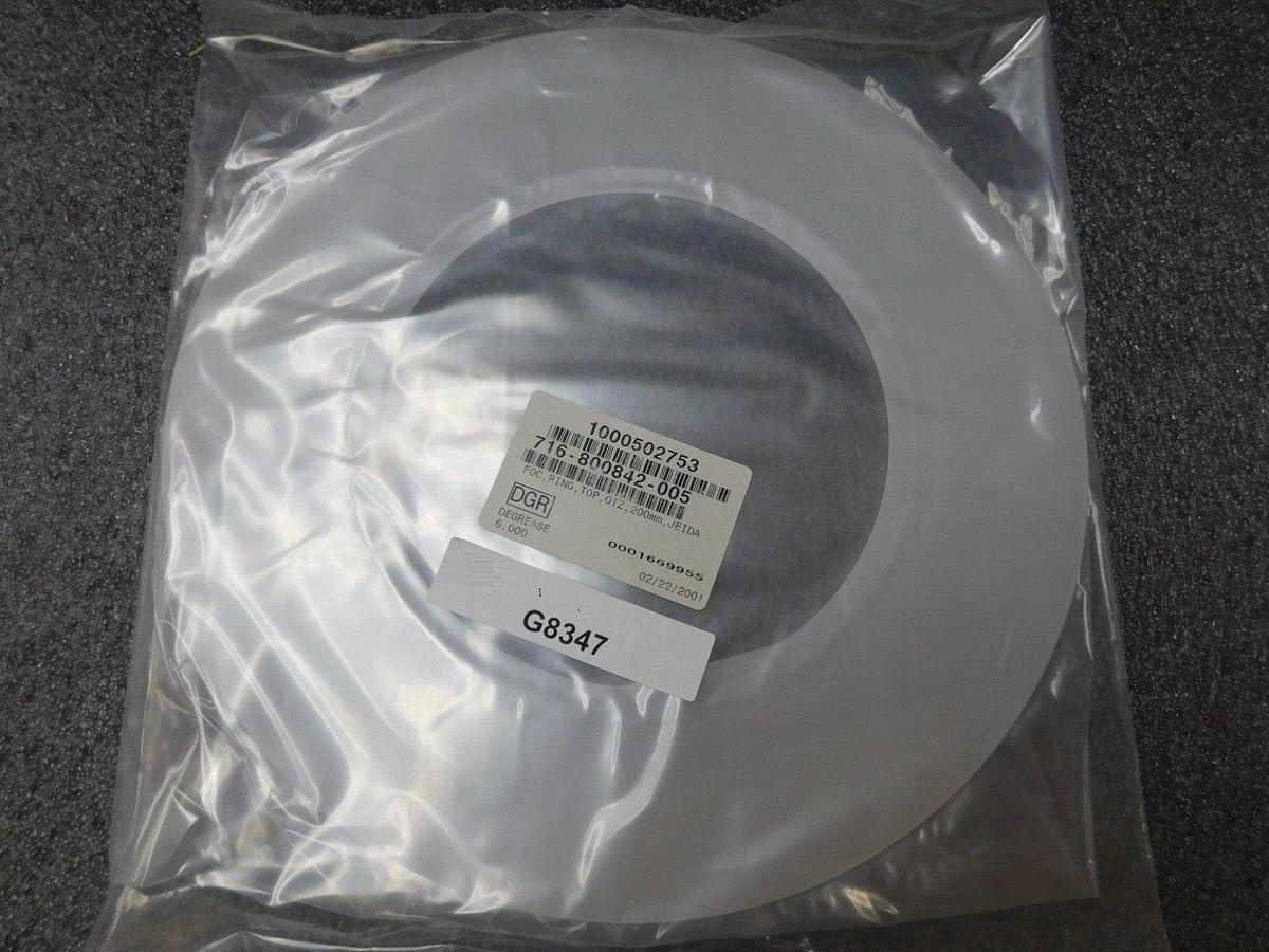 Used Lam Research 716-800842-005 Foc, Ring, Top, QTZ, 200mm, Jeida Used