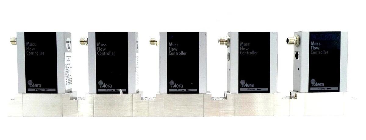 Used Aera FC-DN780CBA Mass Flow Controller MFC 600 SCCM 400 SCCM He Lot of 11 Working
