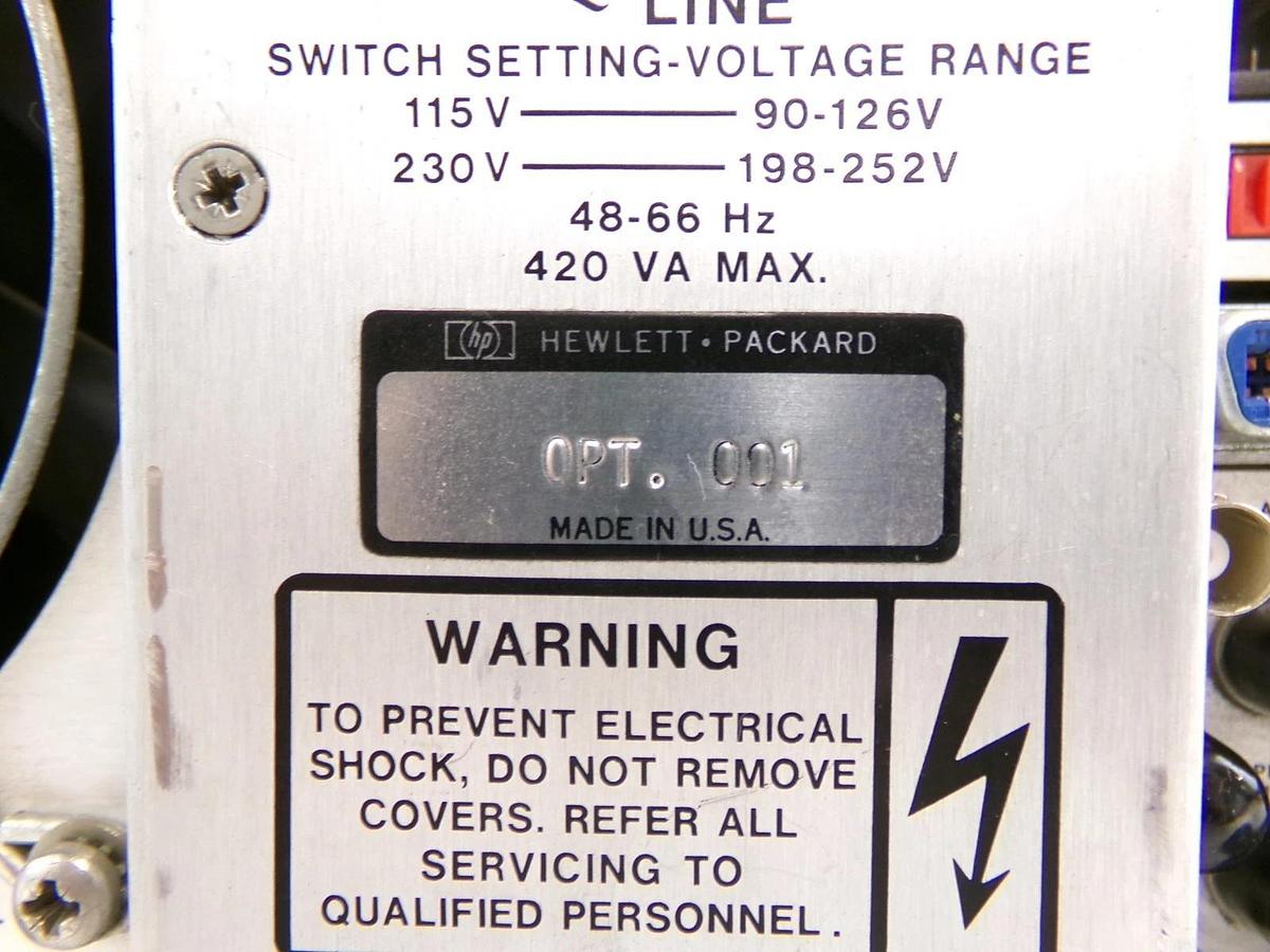 Used HP Hewlett-Packard 8662A Synthesized Signal Generator Option 001 Untested Spare