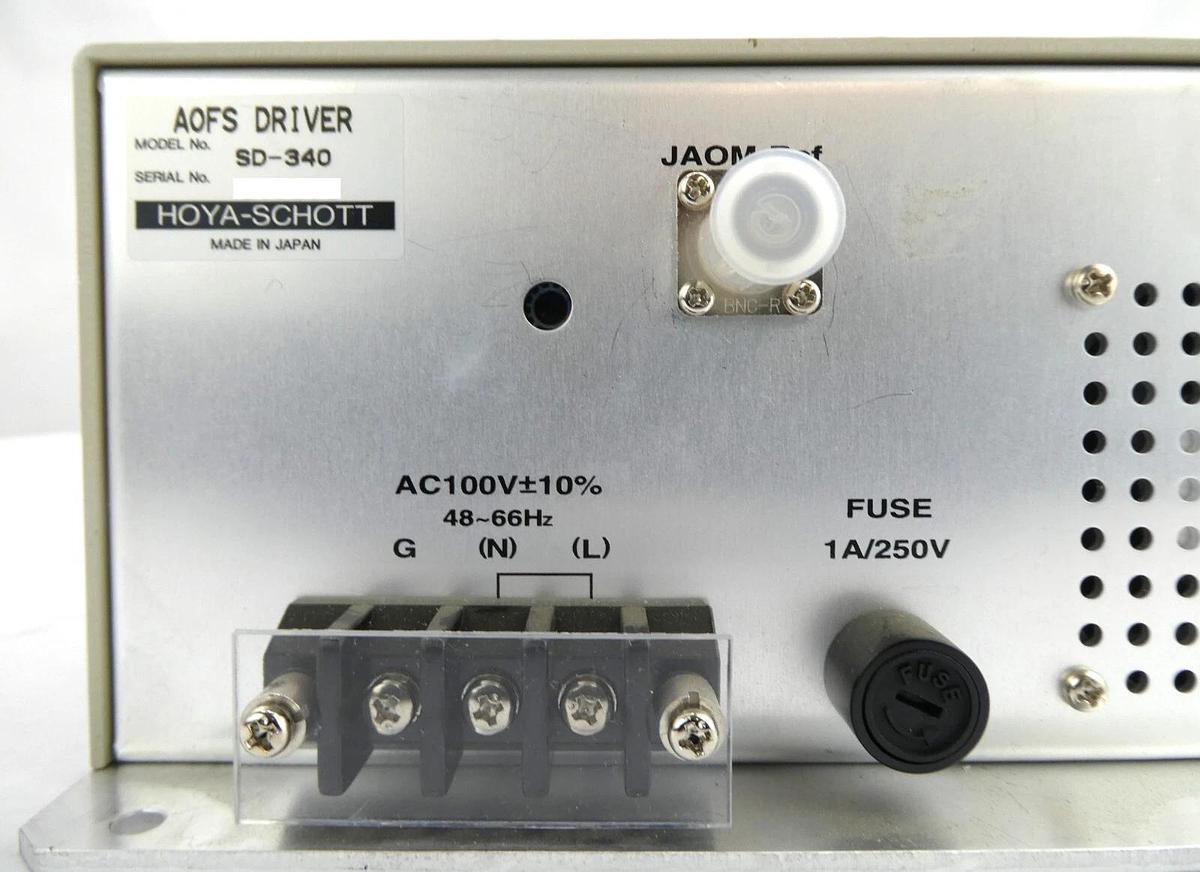 Used Hoya-Schott SD-340 AOFS Driver Working Surplus