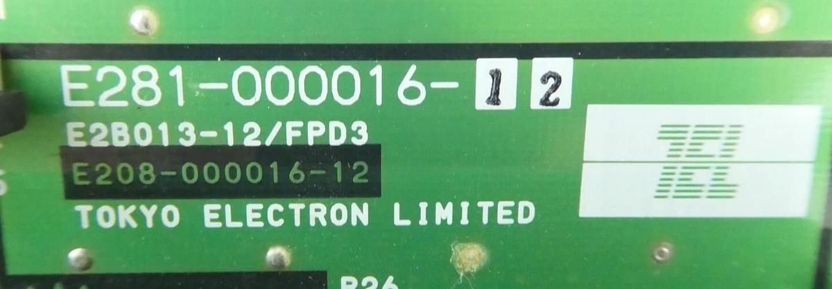 Used TEL Tokyo Electron E280-000016-12 FDP3 Display PCB Card Working Surplus