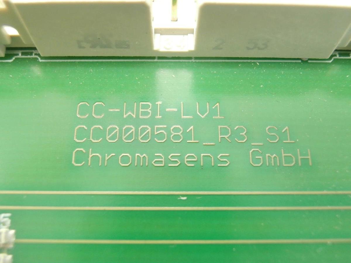 Used Chromasens CC-WBI-LV1 Interface PCB CC00581 KLA-Tencor WBI 300 Copper Cu Working