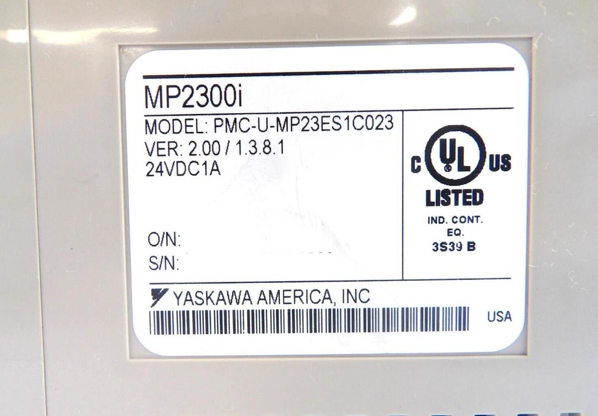 Used Yaskawa PMC-U-MP23ES1C023 Industrial Control System MP2300i Lot of 6 Working