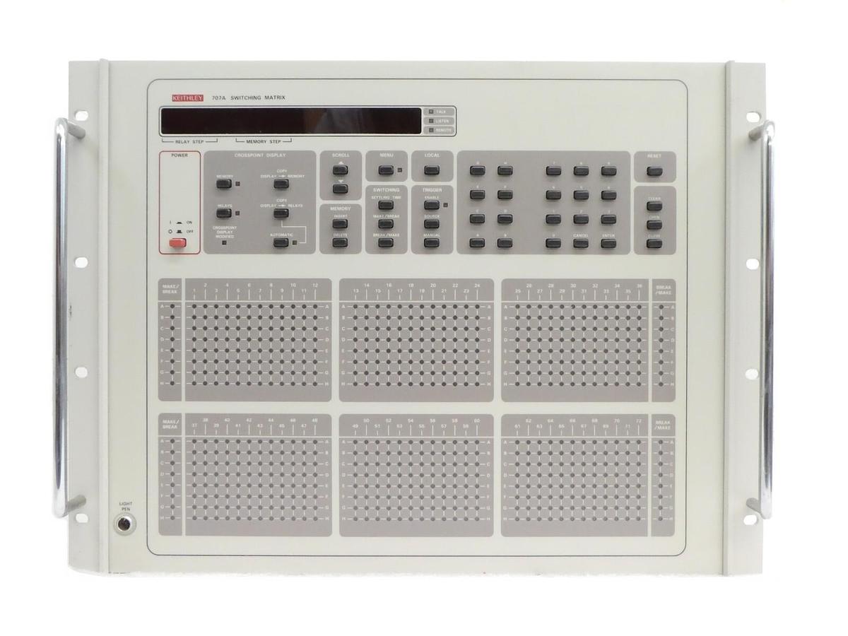 Used Keithley 707A Switching Matrix with 7174A 8x12 Low Current Matrix Cards Surplus