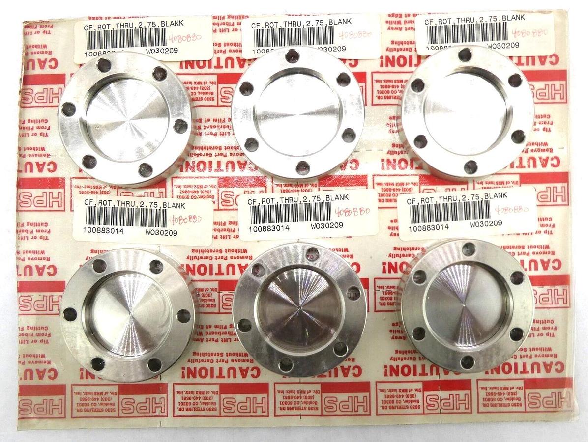 Used MKS Instruments 100883014 Conflat Blank flange CF 2.75 Reseller Lot of 24 New