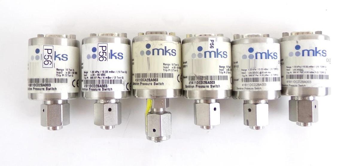 Used MKS Instruments Type 41 Baratron Pressure Switch 41A 41B Lot of 10 Working