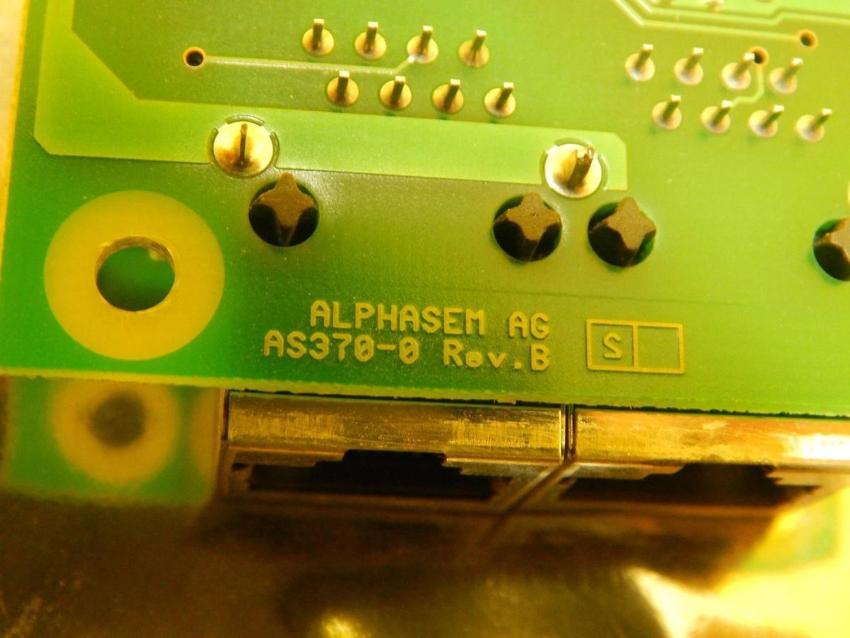 Used Alphasem AG AS370-0-01 Communication Board PCB AS370-0 Used Working