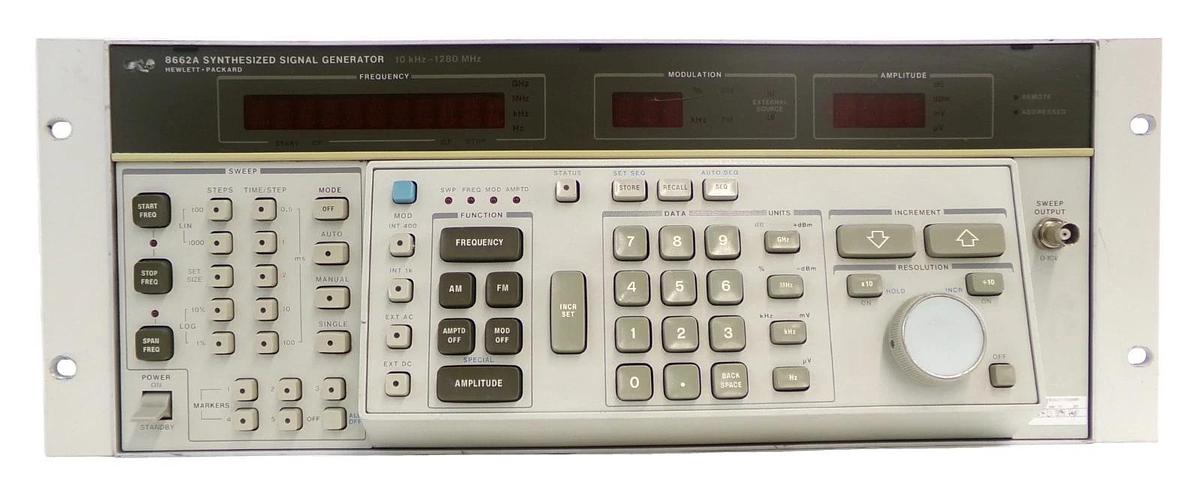Used HP Hewlett-Packard 8662A Synthesized Signal Generator Option 001 Untested Spare