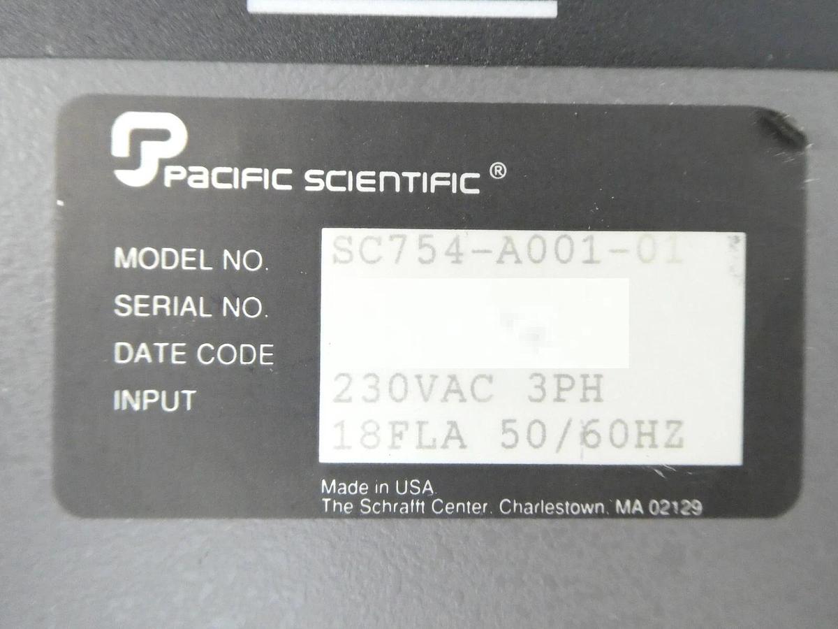 Used Pacific Scientific SC754-A001-01 Servo Position Controller SC750 Working