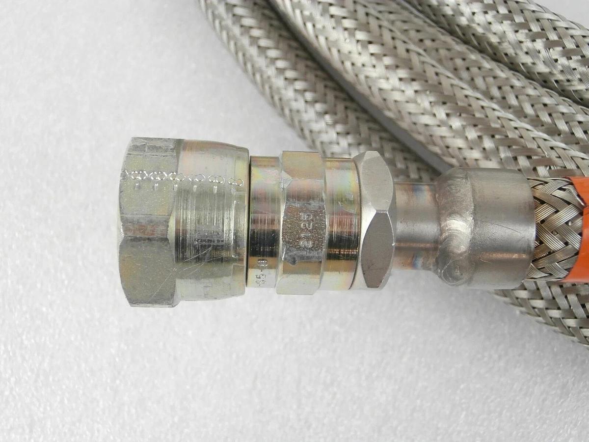 Used CTI-Cryogenics Cryopump CryoLine Set of 3 8043074 8043075 3918059 w/Tee Working