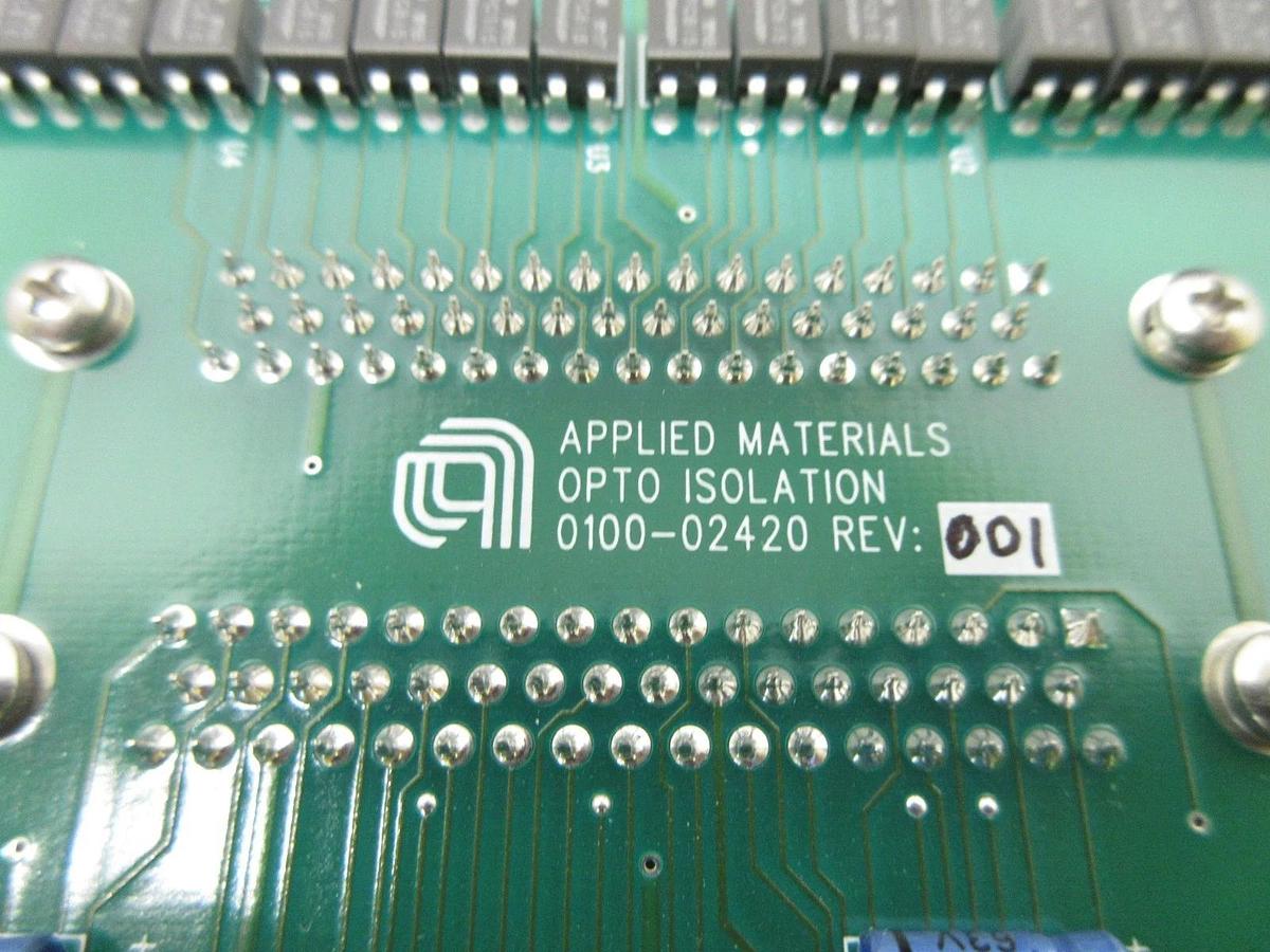 Used AMAT Applied Materials 0100-02420 Opto Isolation PCB Board Working
