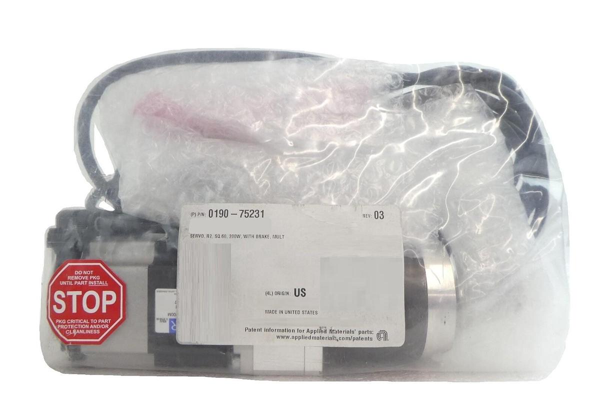 Sanyo Denki R2AA06020FP00M AC Servo Motor W/Gearhead Sanmotion R New Surplus