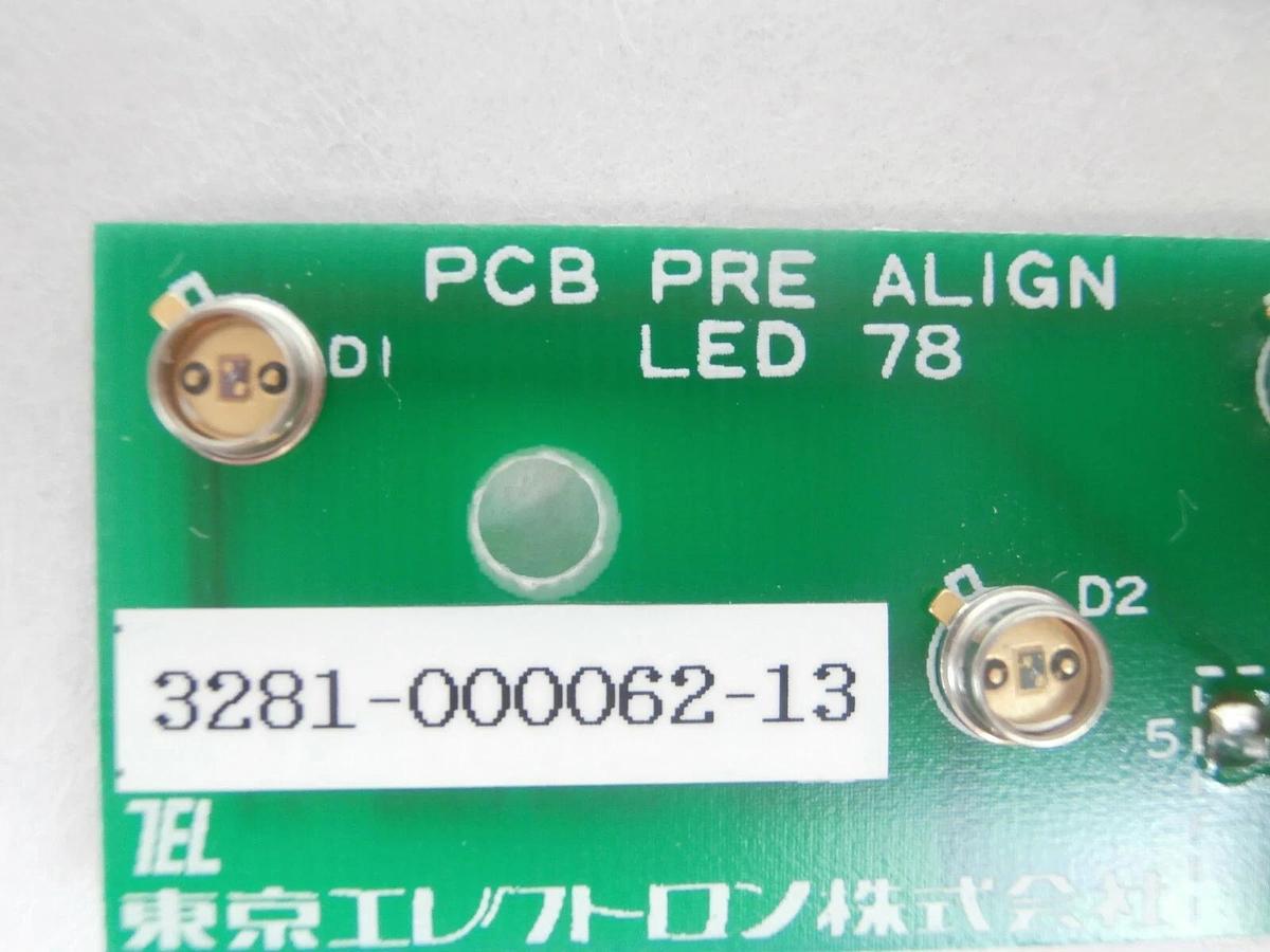 Used TEL Tokyo Electron 3281-000062-13 Prealigner LED 78 PCB 1208-001195-11 P-8 Spare