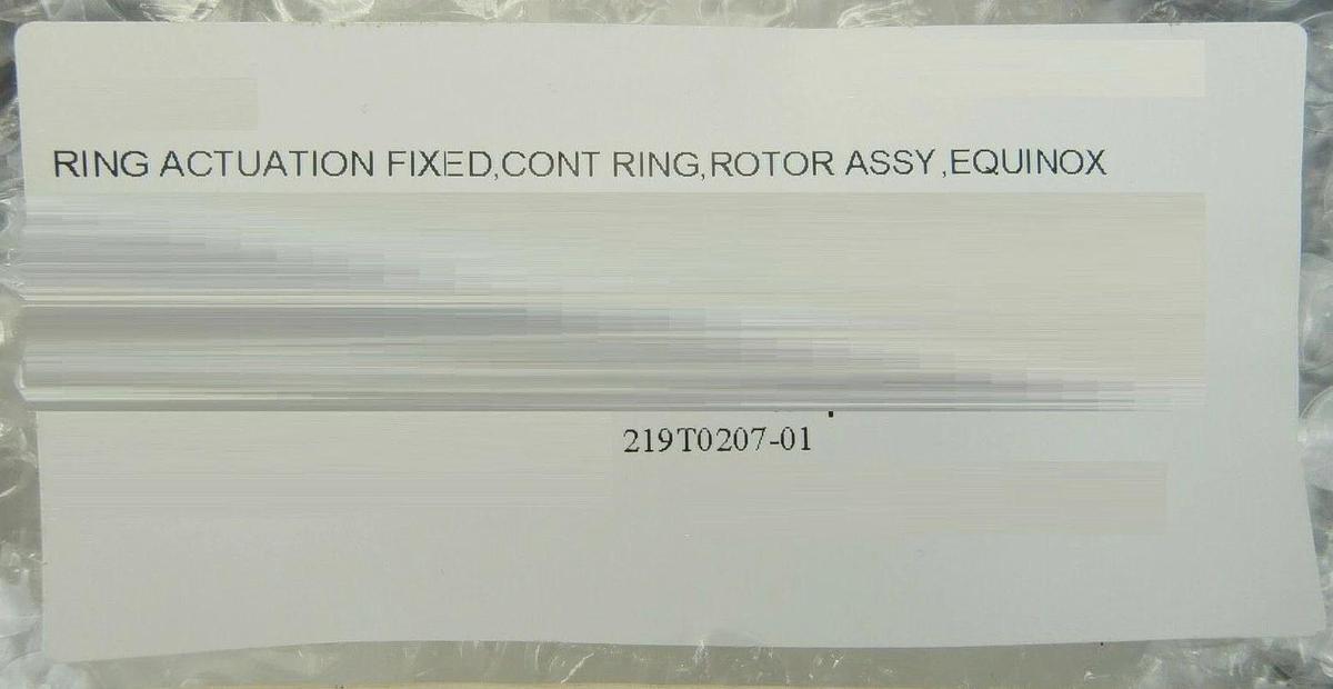 Semitool 219T0207-01 Ring Actuation Fixed Rotor Assembly Equinox New Surplus