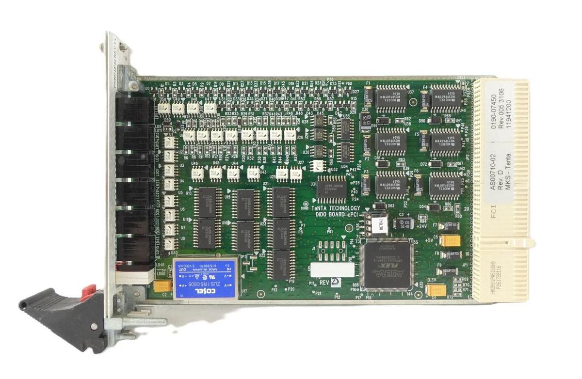 Used MKS Instruments AS00710-02 Digital I/O PCB Card AMAT 0190-07450 Lot of 2 Working