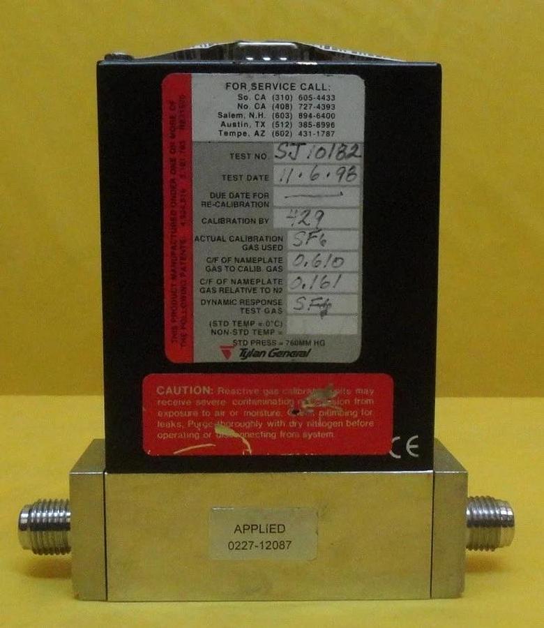 Used Tylan FC-2902MEP Mass Flow Controller MFC AMAT 0227-12087 20 SCCM C4F8 Used