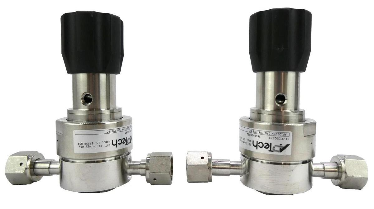 Used APtech AP1210SV 2PW FV8 FV8 FC Pressure Regulator AP Series Valve Lot of 2