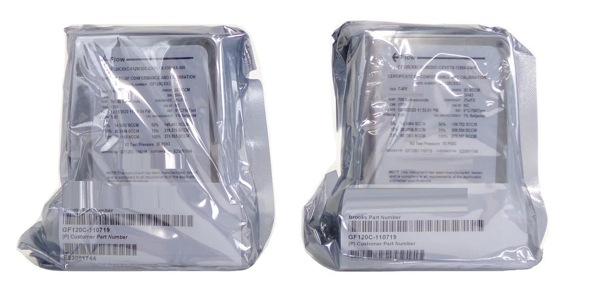 Brooks Instrument GF120C-110719 Mass Flow Controller MFC Lot of 2 New