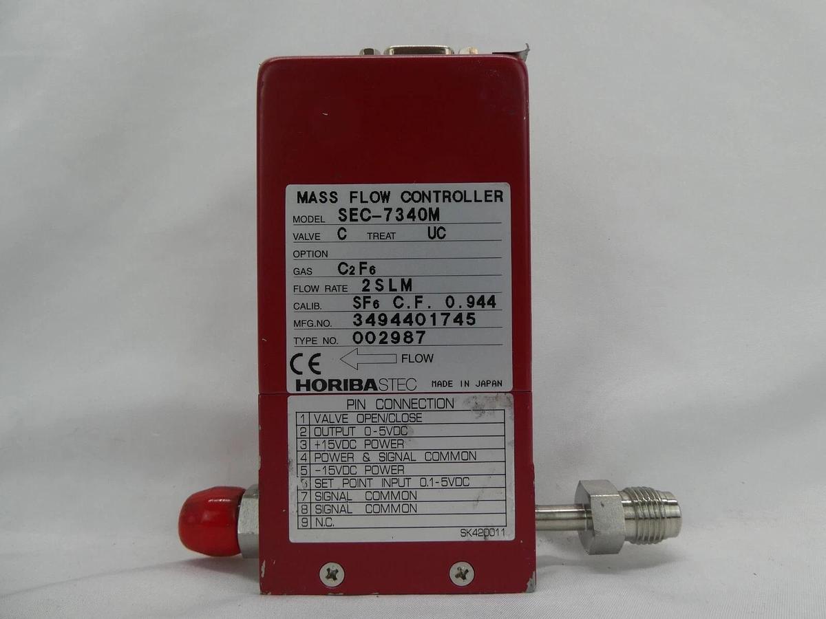 Used Horiba STEC SEC-7340M Mass Flow Controller MFC C2F6 N2 Reseller Lot of 7 Working