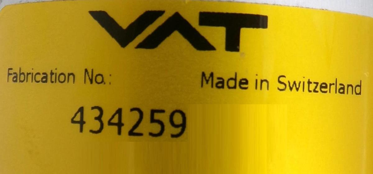 Used VAT 95238-PAGQ-ADH2 Butterfly Valve with Pressure Controller 434259 Working
