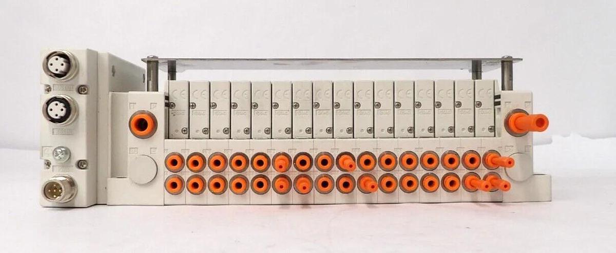 Used SMC SS5Y3-DUQ00525 16-Port Ethercat Pneumatic Manifold Lot of 3 Working