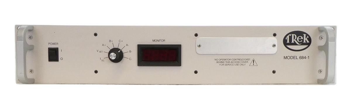 Used Trek 684-1-L-CE Electrostatic Chuck Power Supply 19-137359-00 Untested Surplus