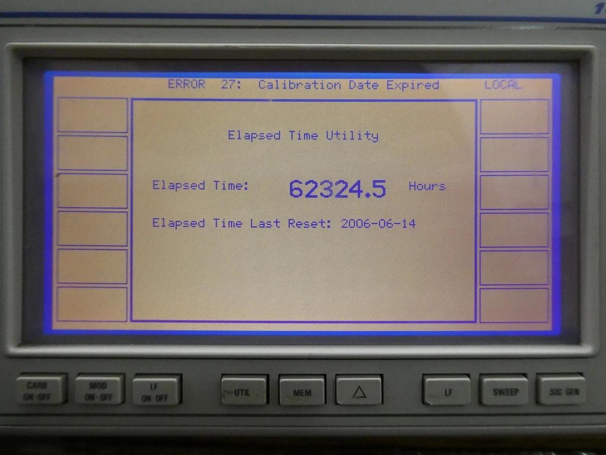 Used IFR 2040 10khz-1.35Ghz Low Noise Signal Generator 9.15 Opt. 2 Dented As-Is Spare