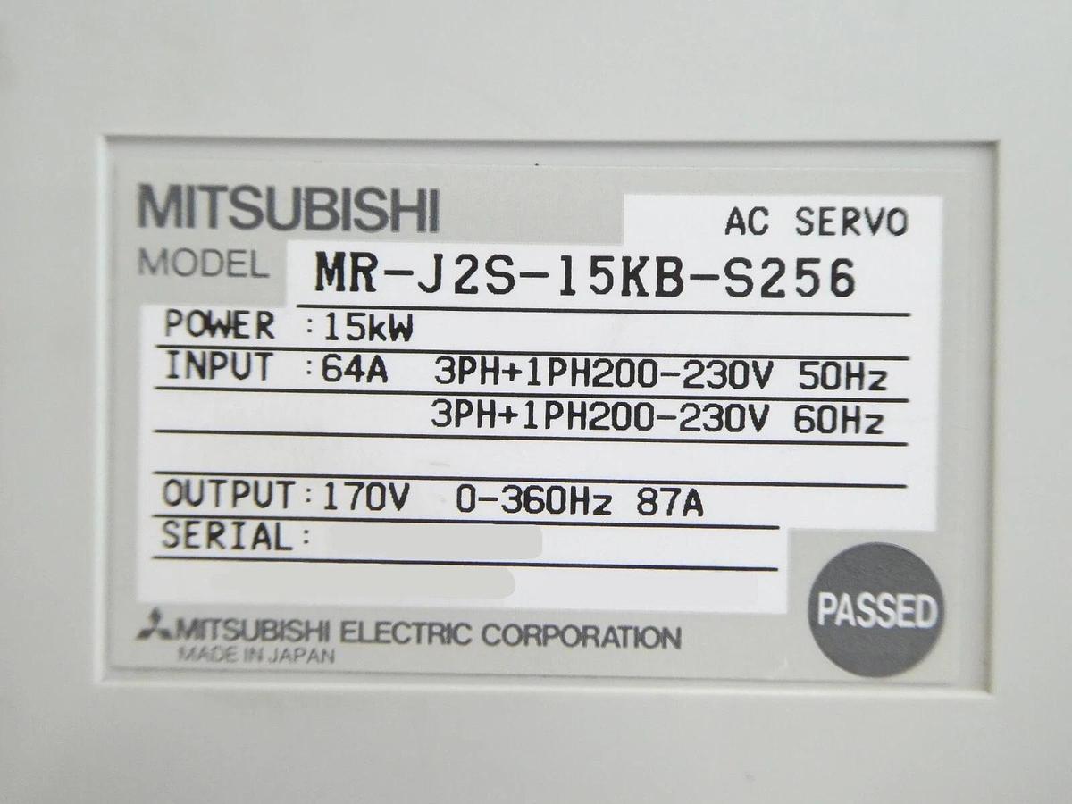 Used Mitsubishi MR-J2S-15KB-S256 MR-J2S-15KB-PX256 AC Servo Driver Lot of 2 Working