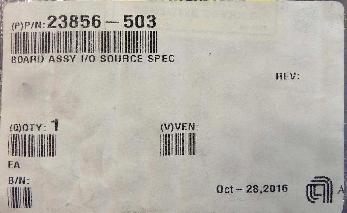 Used Semitool 23856-503 I/O Board Source PCB 2601800 AMAT Working Surplus