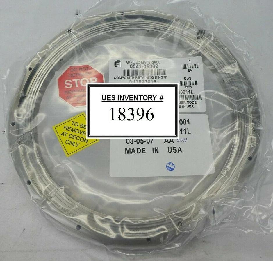 Used AMAT Applied Materials 0041-05362 Composite Retaining Ring 8" New Surplus
