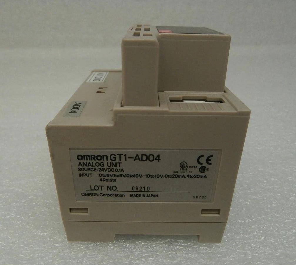 Used Omron GT1-AD04 Analog Unit 4 Point Input Module AD04 Used Working