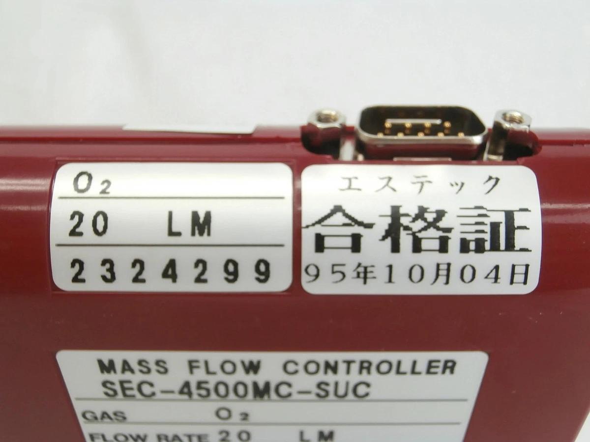 Used STEC SEC-4500MC-SUC Mass Flow Controller MFC SEC-4500 20 LM O2 Used Working