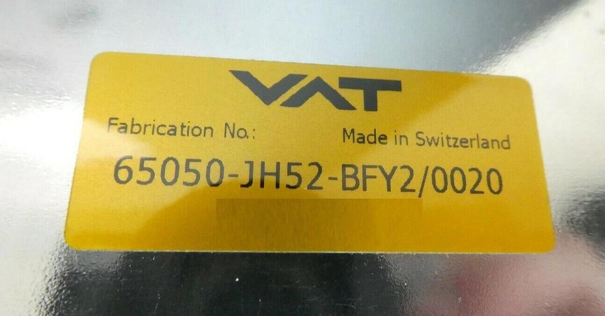 Used VAT 65050-JH52-BFY2 320mm JIS Pendulum Valve Series 65.0 Copper Exposed Working