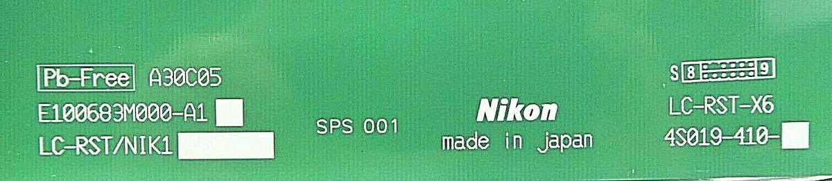Used Nikon 4S019-410 LC-RST-X6 PCB Card E100683M000-A1 NSR FX-601F Broken Tab As-Is