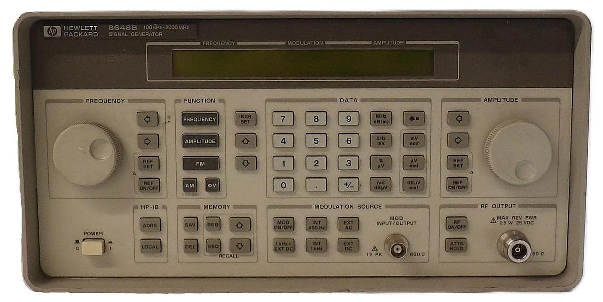 Used Agilent Technologies 8648C Synthesized Signal Generator Option 1E6 1EA Untested