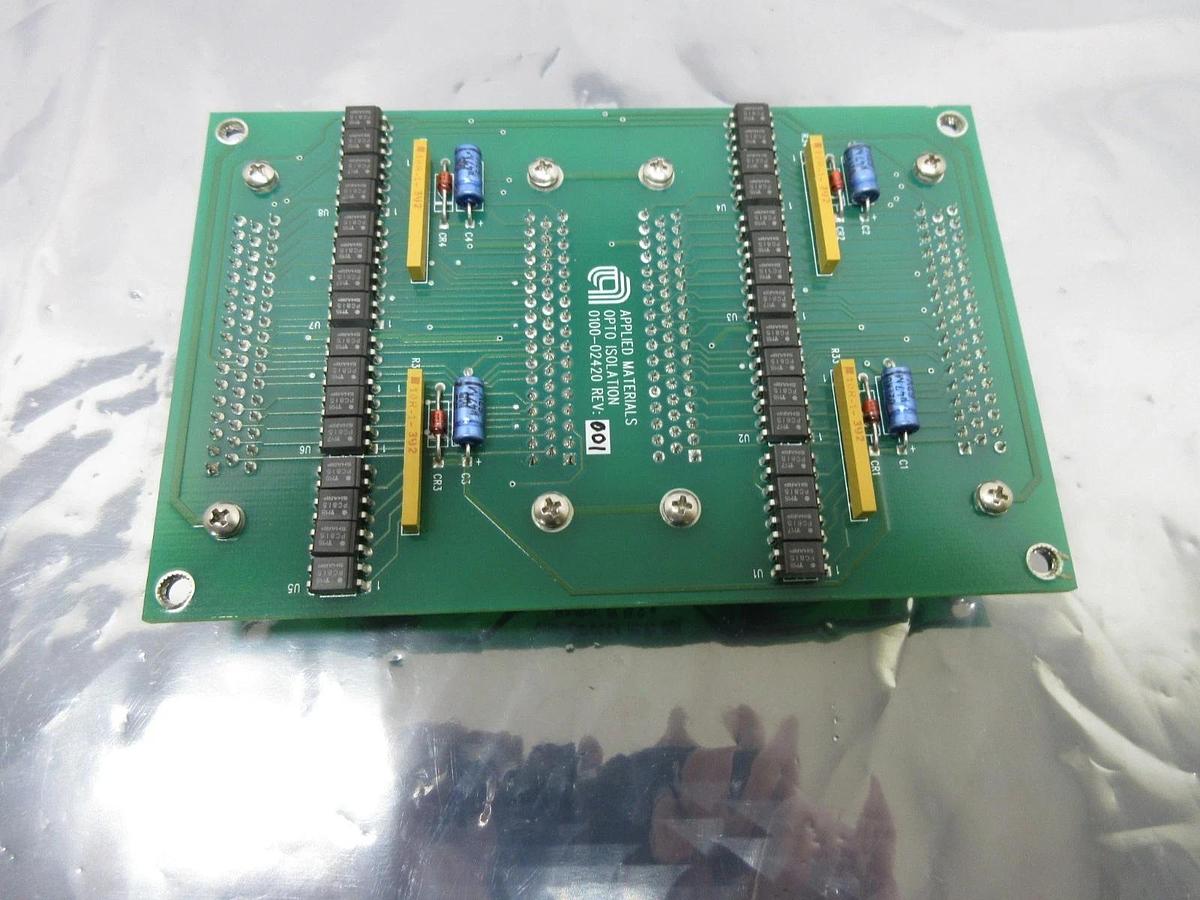 Used AMAT Applied Materials 0100-02420 Opto Isolation PCB Board Working