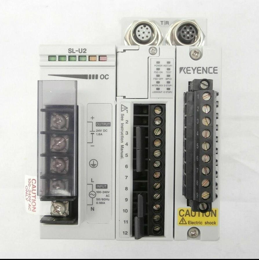 Used Keyence SL-C Series Safety Light Curtain Set SL-C16F-R SL-C16F-T SL-R11 Spare