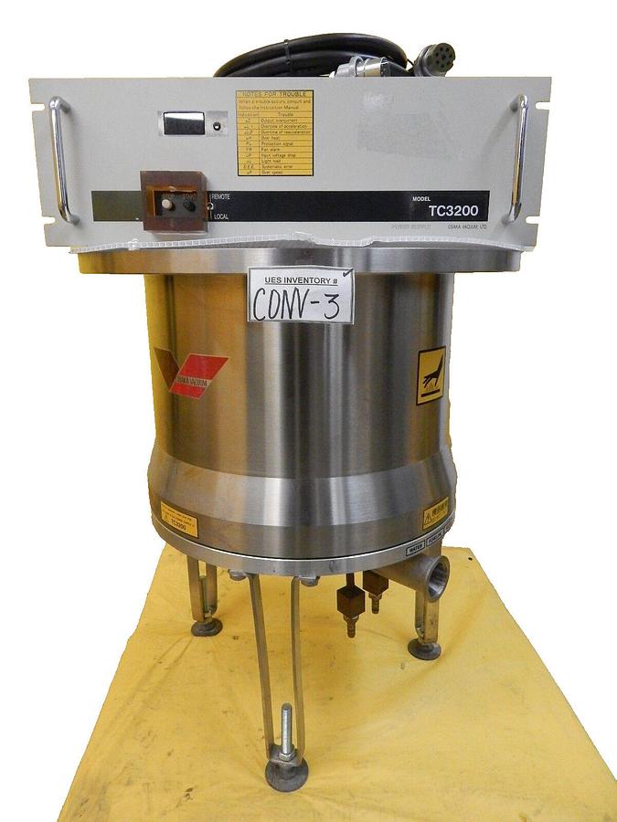 Used Osaka TG3413E Compound Molecular Pump Set with TC3200 Controller Tested Working