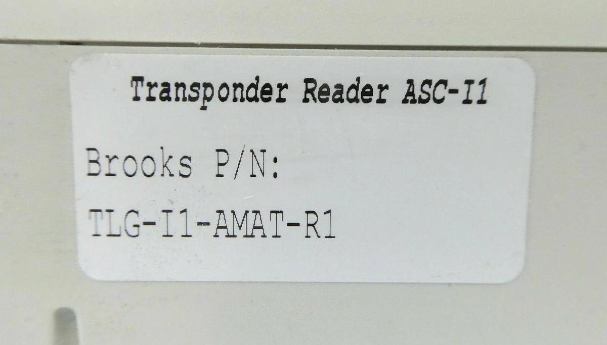 Used Hermos TLG-T1-AMAT-R1 Transponder Reader ASC-I1 TLG-RS232 Brooks AMAT Working