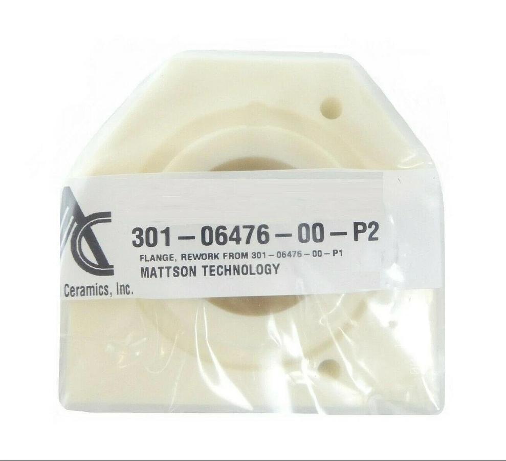Mattson Technology 301-06476-00 Left Insulator Flange Rework Rev. P2 New Surplus