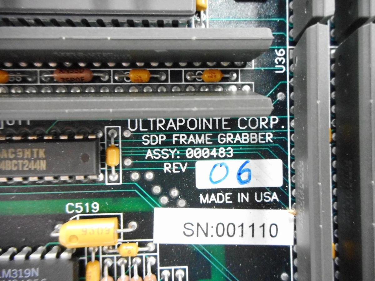 Used Ultrapointe 000483 SDP Frame Grabber PCB Laser Imaging KLA-Tencor Working
