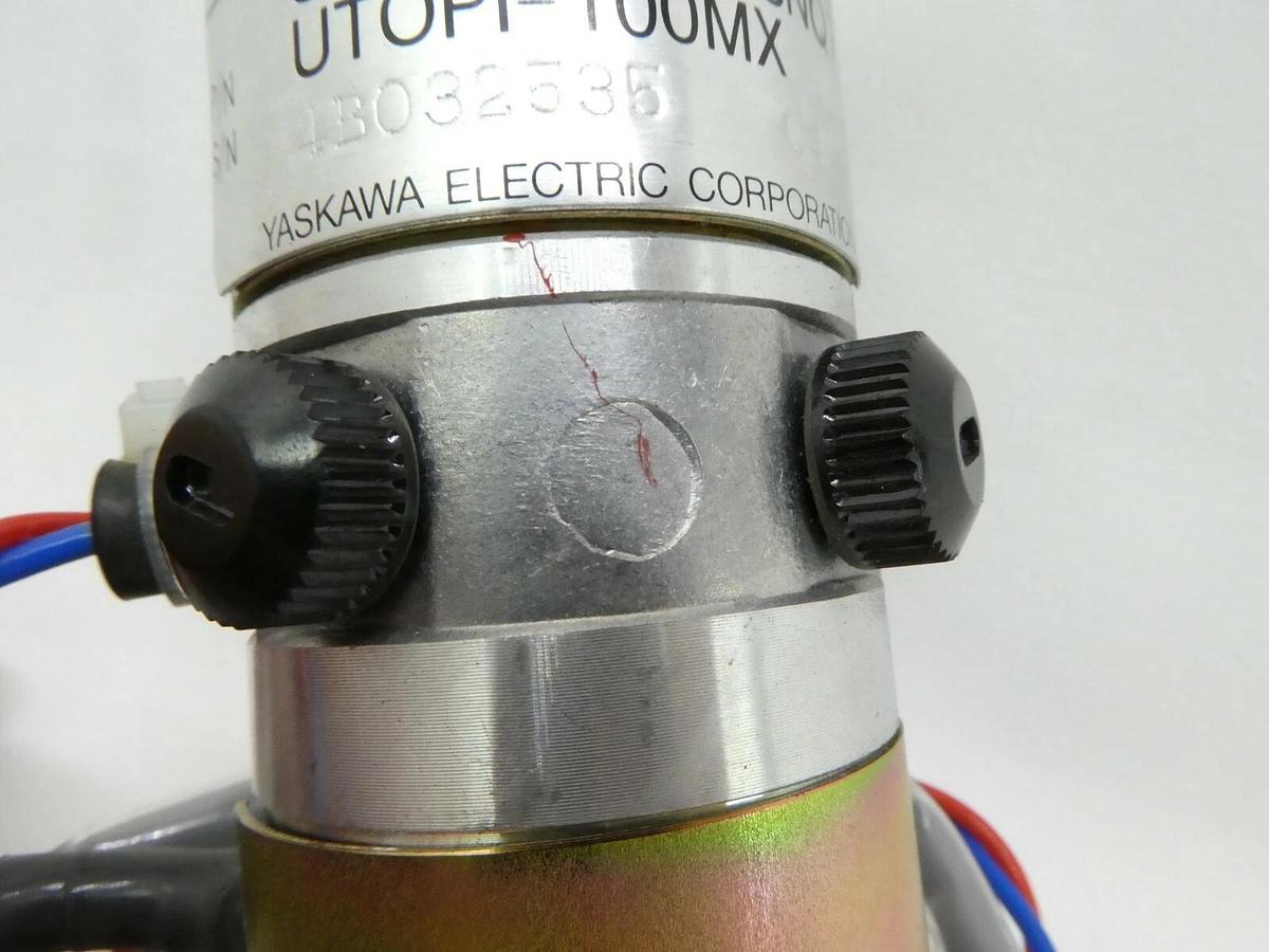 Used Yaskawa Electric UTOPI-100MX Minertia Motor UGRMEM-01SNQ72 Nikon NSR Working
