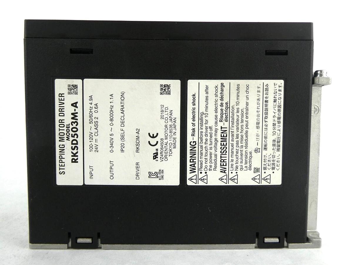 Used Oriental Motor RKSD503M-A Stepping Motor Driver RKSDM-A2 Working Surplus