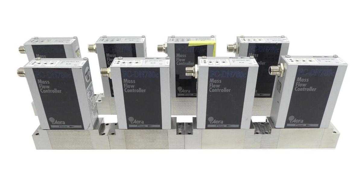 Used Aera FC-DN780C-BA Mass Flow Controller MFC Lot of 8 AMAT 3030-13996 0190-26303
