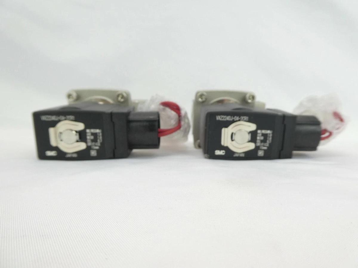 SMC VXZ2240J-04-2CR1 2-Way Media Valve Lot of 2 New Surplus