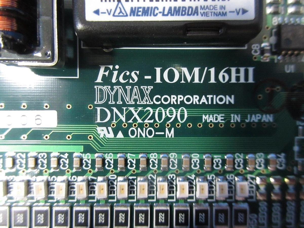 Used Dynax DNX2090 PCB Circuit Board Fics-IOM/16HI TEL T-3044SS used working